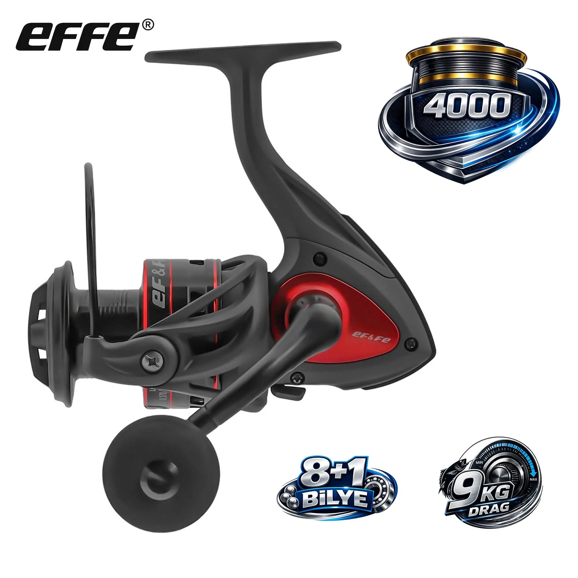 Effe Cyber Pro 4000 Olta Makinesi 8+1 Bilye 9Kg Drag 280gr