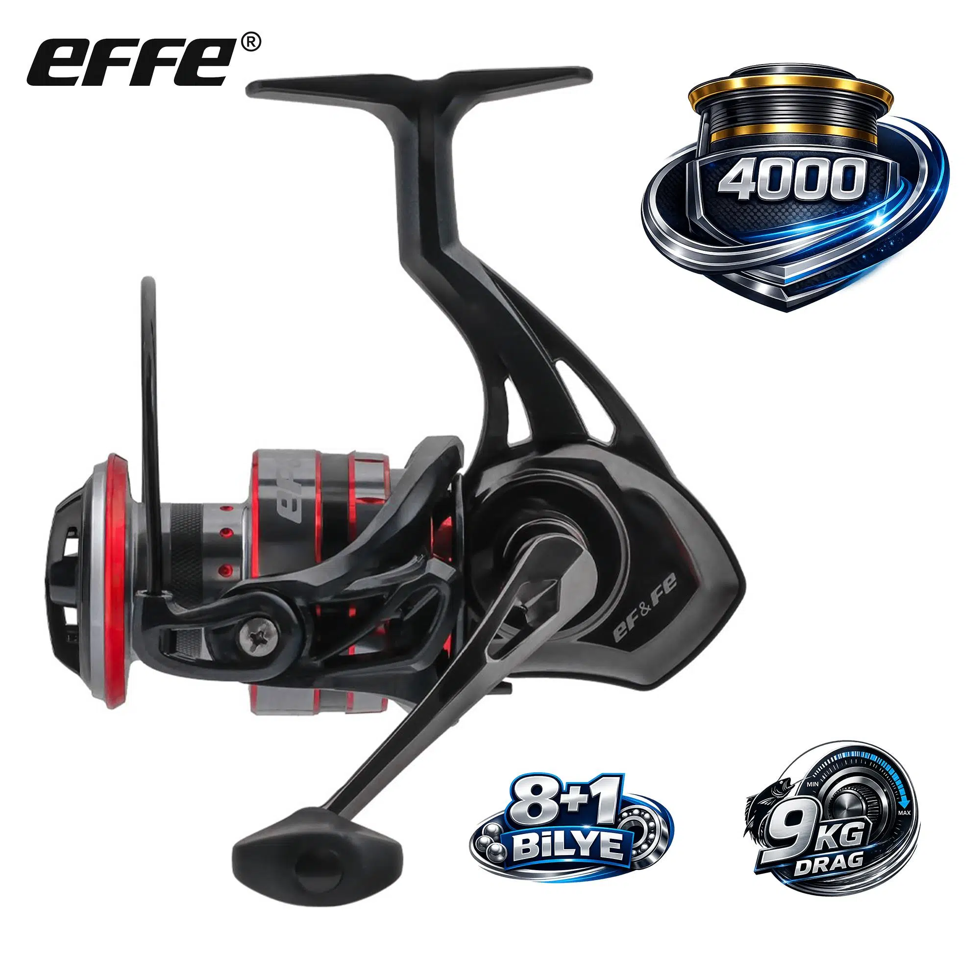 Effe Gillzer 4000 Olta Makinesi 8+1 Bilye 9Kg Drag 293gr