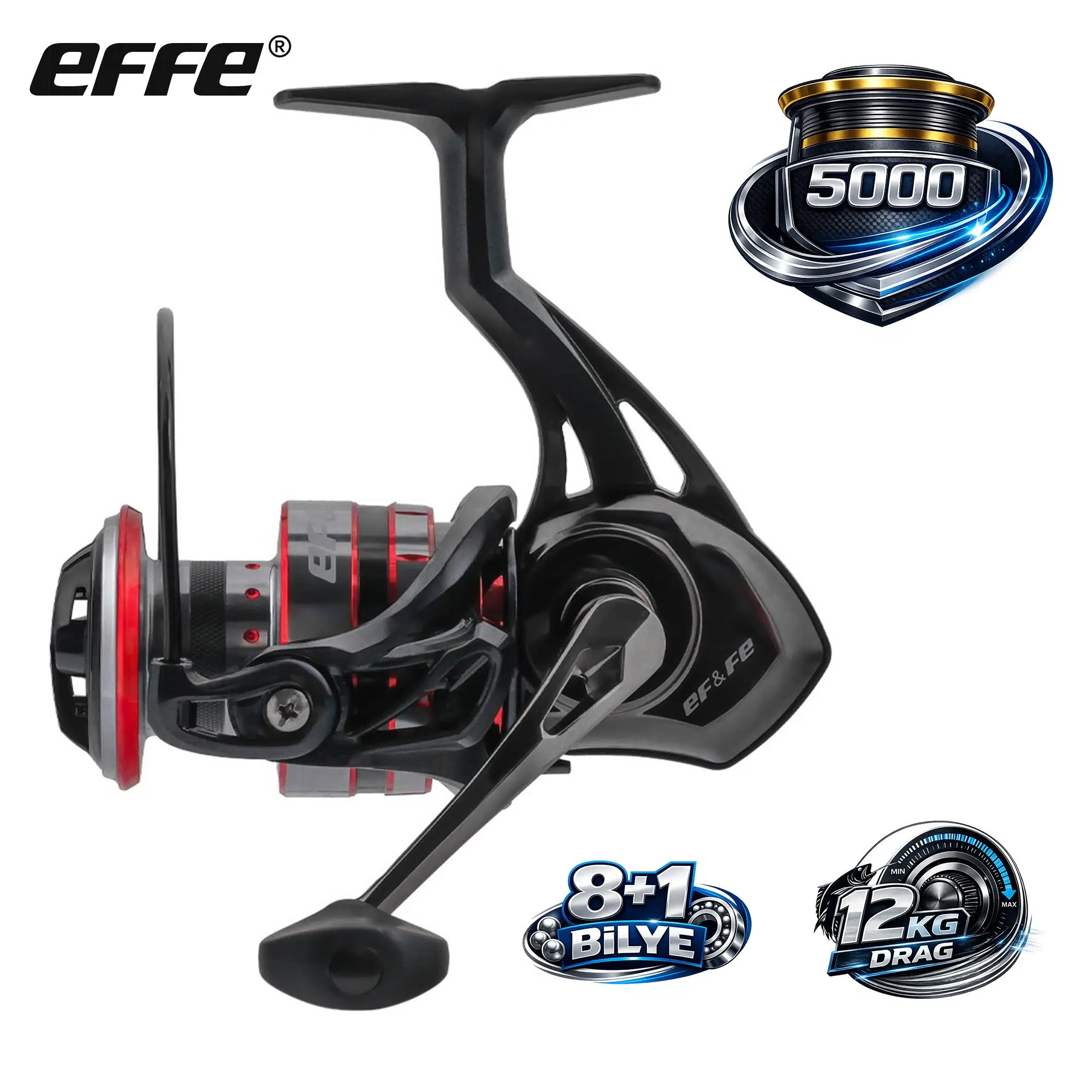 Effe Gillzer 5000 Olta Makinesi 8+1 Bilye 12Kg Drag 393gr