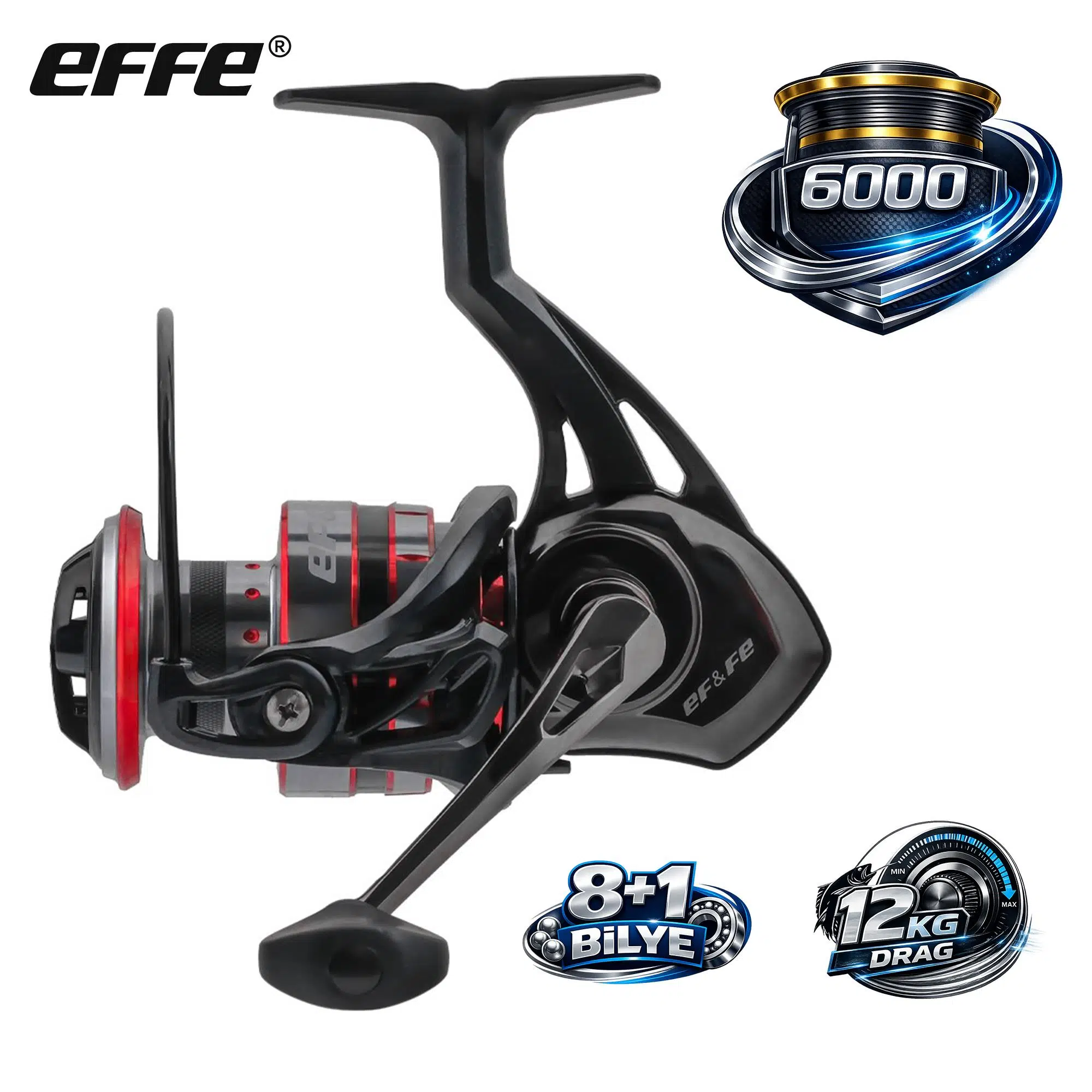 Effe Gillzer 6000 Olta Makinesi 8+1 Bilye 12Kg Drag 403gr