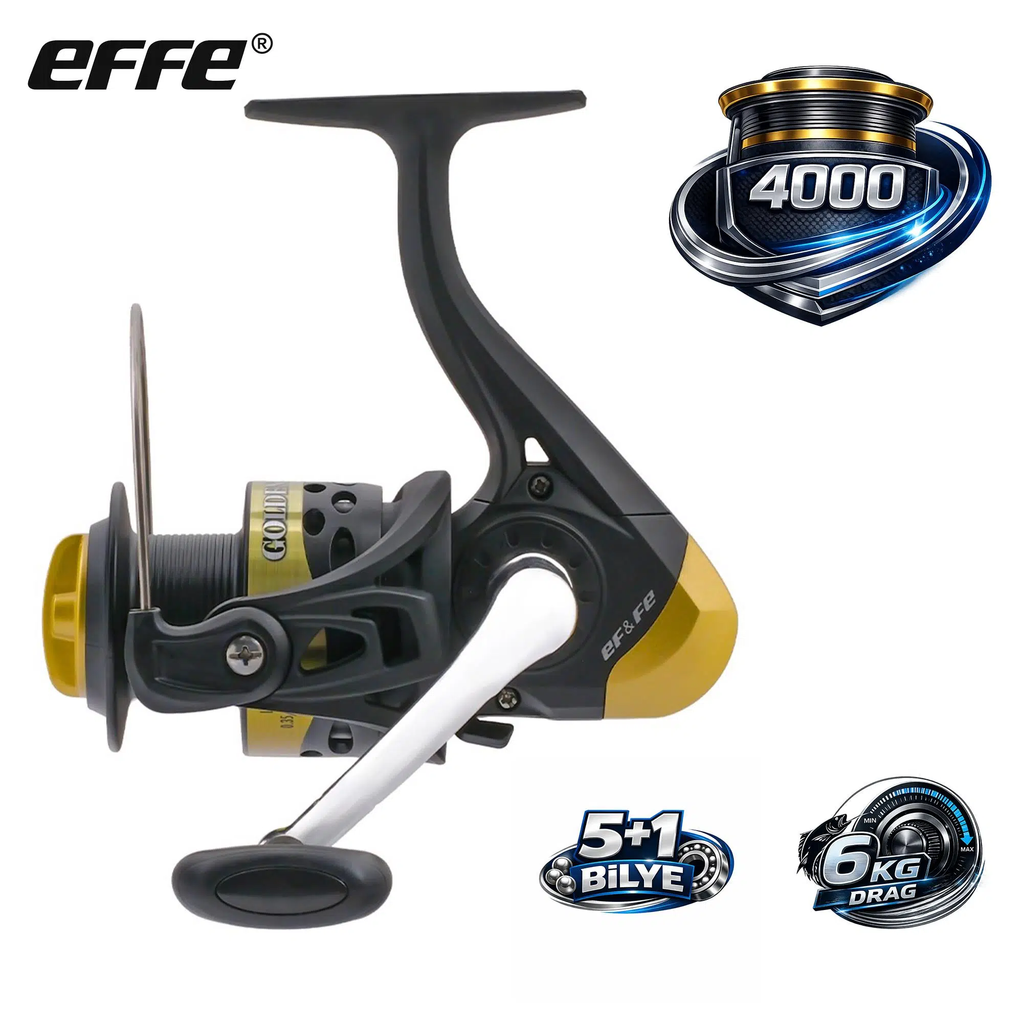 Effe Goldenloop 4000 Olta Makinesi 5+1 Bilye 6Kg Drag 260gr