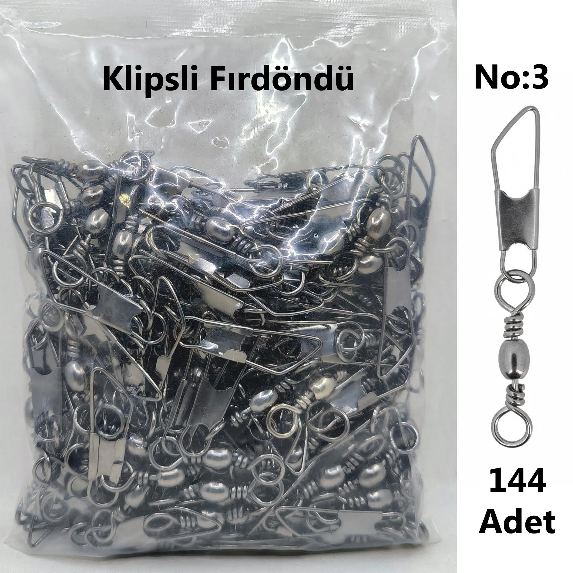 Effe No:3 Klipsli Fırdöndü 144 Adet