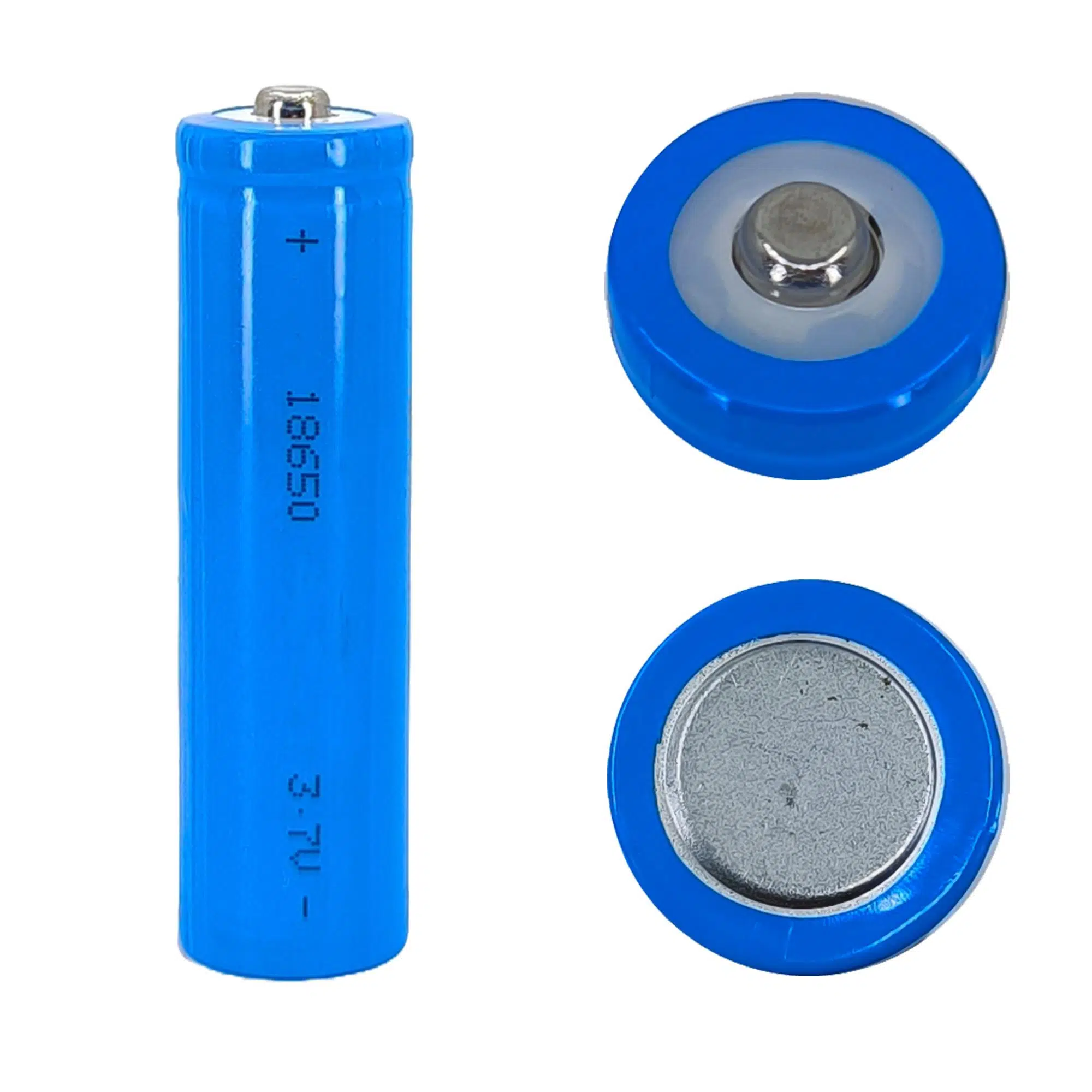 Hedyex 18650 Şarjlı Pil Çıkıntılı Başlıklı Fener Pili 3.7V Li-ion