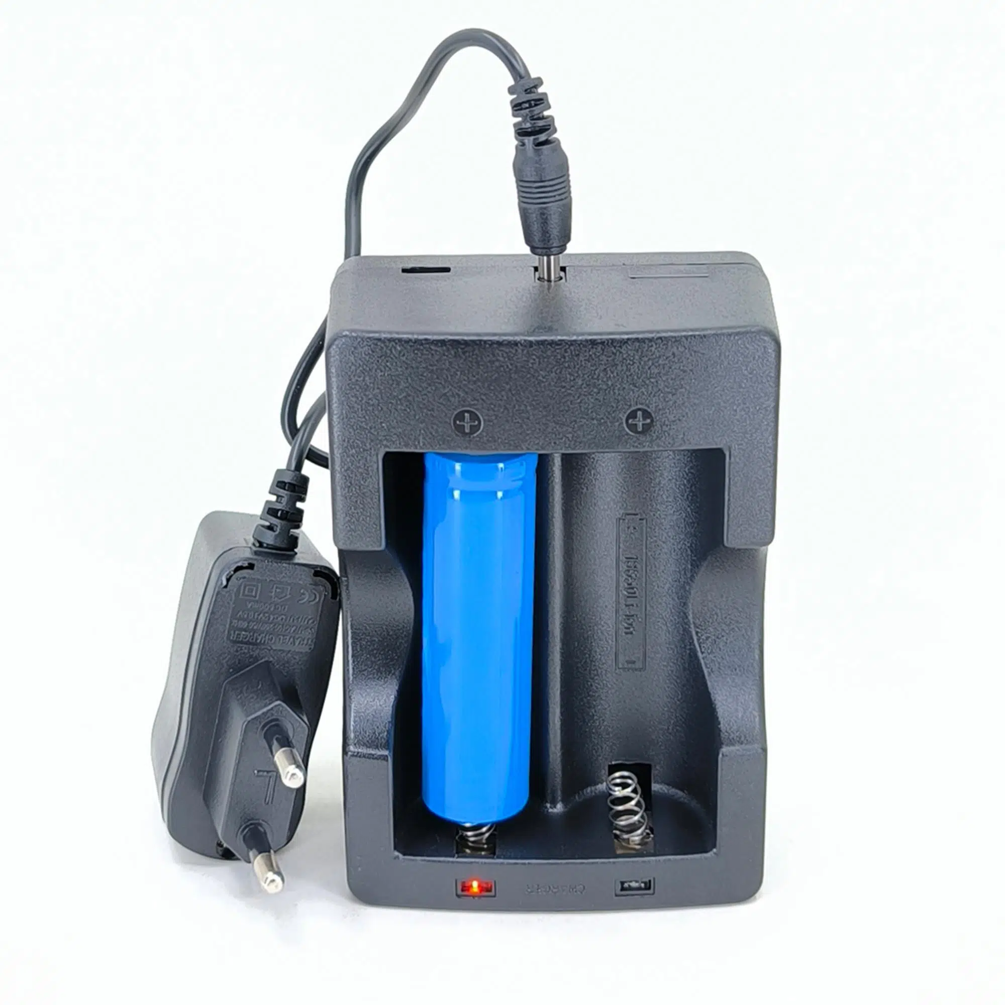 Hedyex 18650 Şarjlı Pil Seti 2Li Şarj Aleti + 1 Adet 18650 Şarjlı Pil