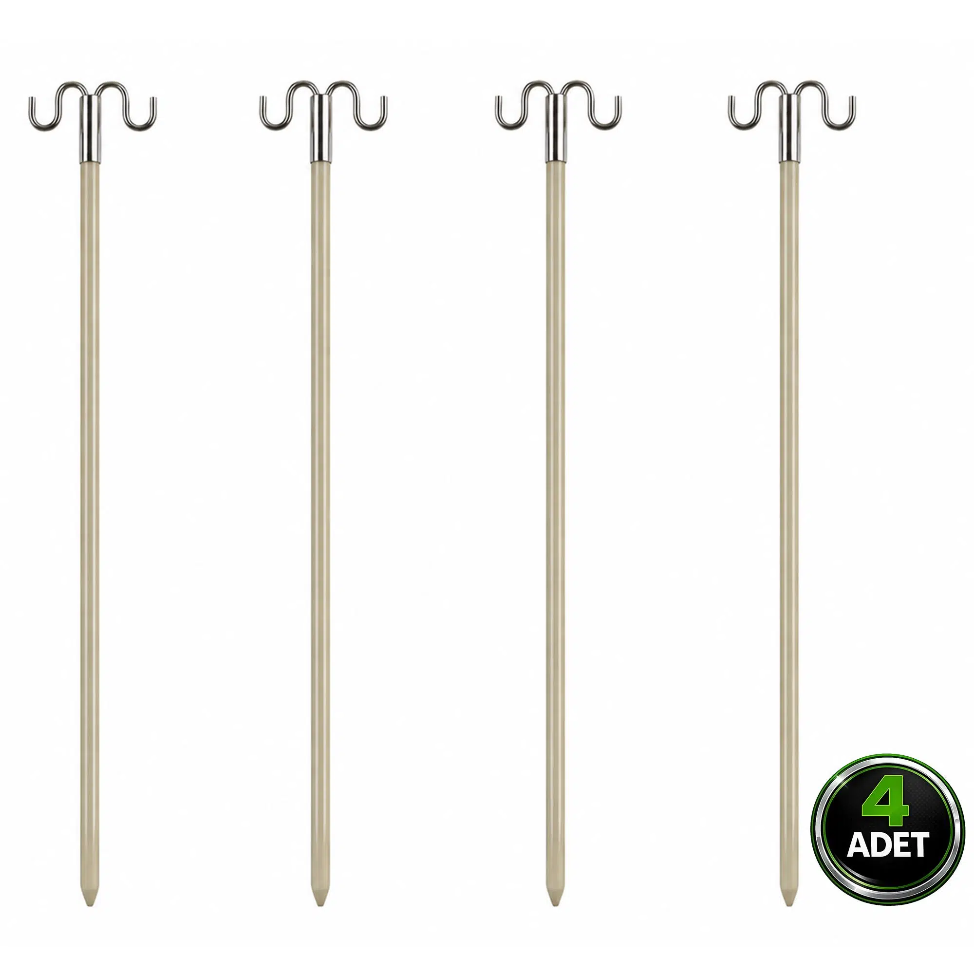 Hedyex Kırılmaz Fiber Kamış Ayağı 102 cm Çift Başlıklı Olta Tutucu 4 Adet Hedyex Kırılmaz Fiber Kamış Ayağı 102 cm Çift Başlıklı Olta Tutucu 4 Adet