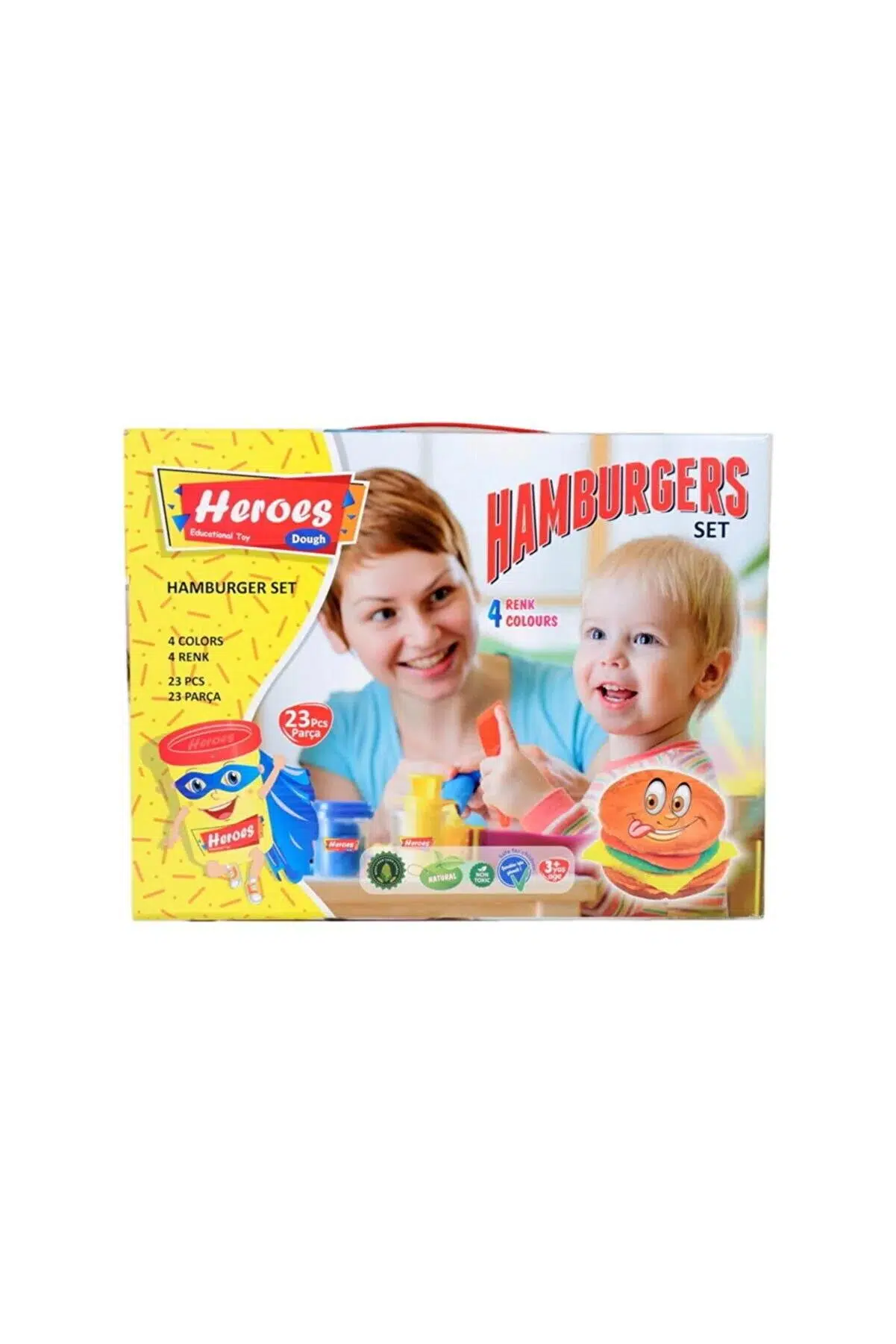 Heroes Hamburgers Oyun Hamuru Seti 23 Parça ERN-538