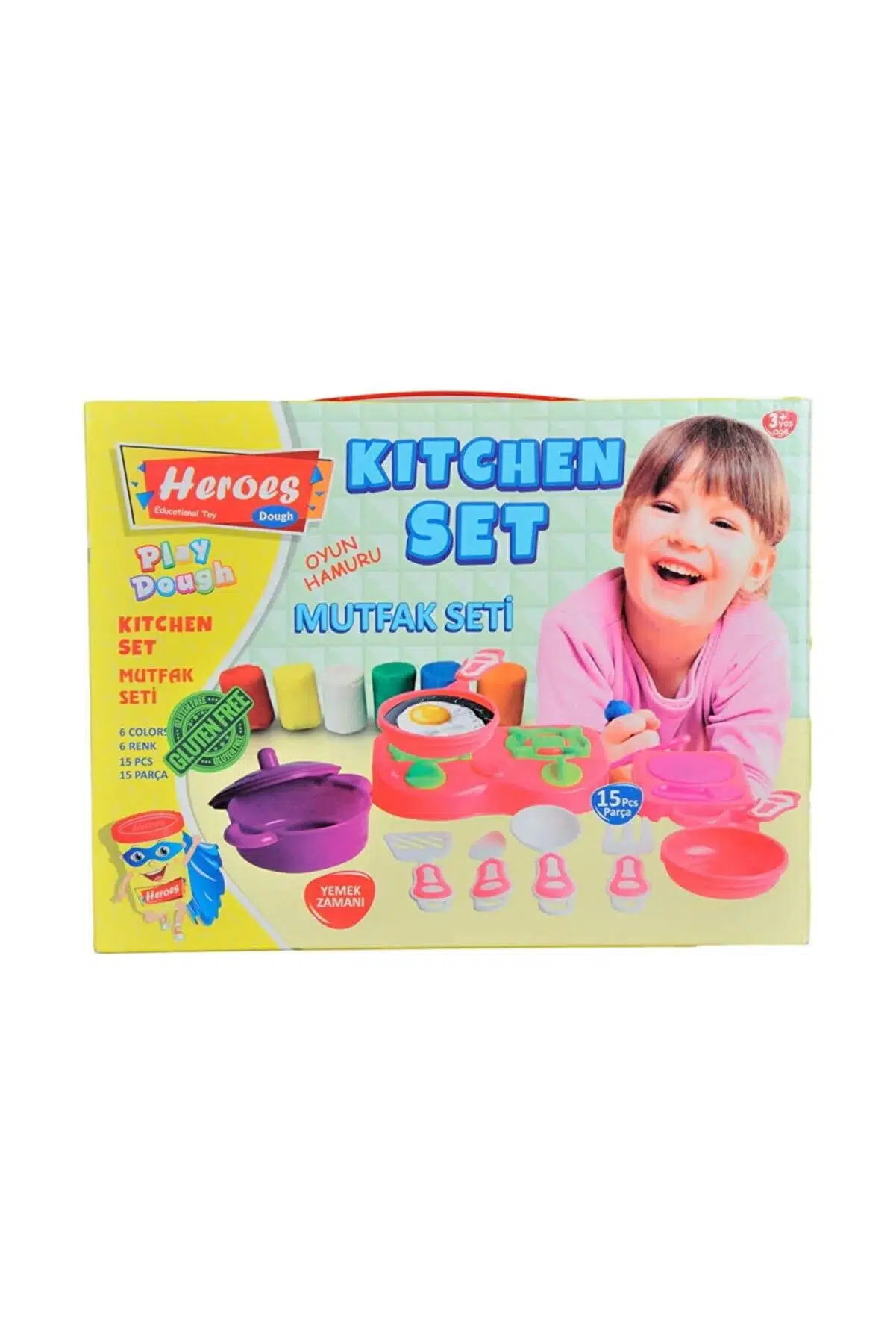 Heroes Mutfak Seti Oyun Hamuru Seti 15 Parça ERN-577