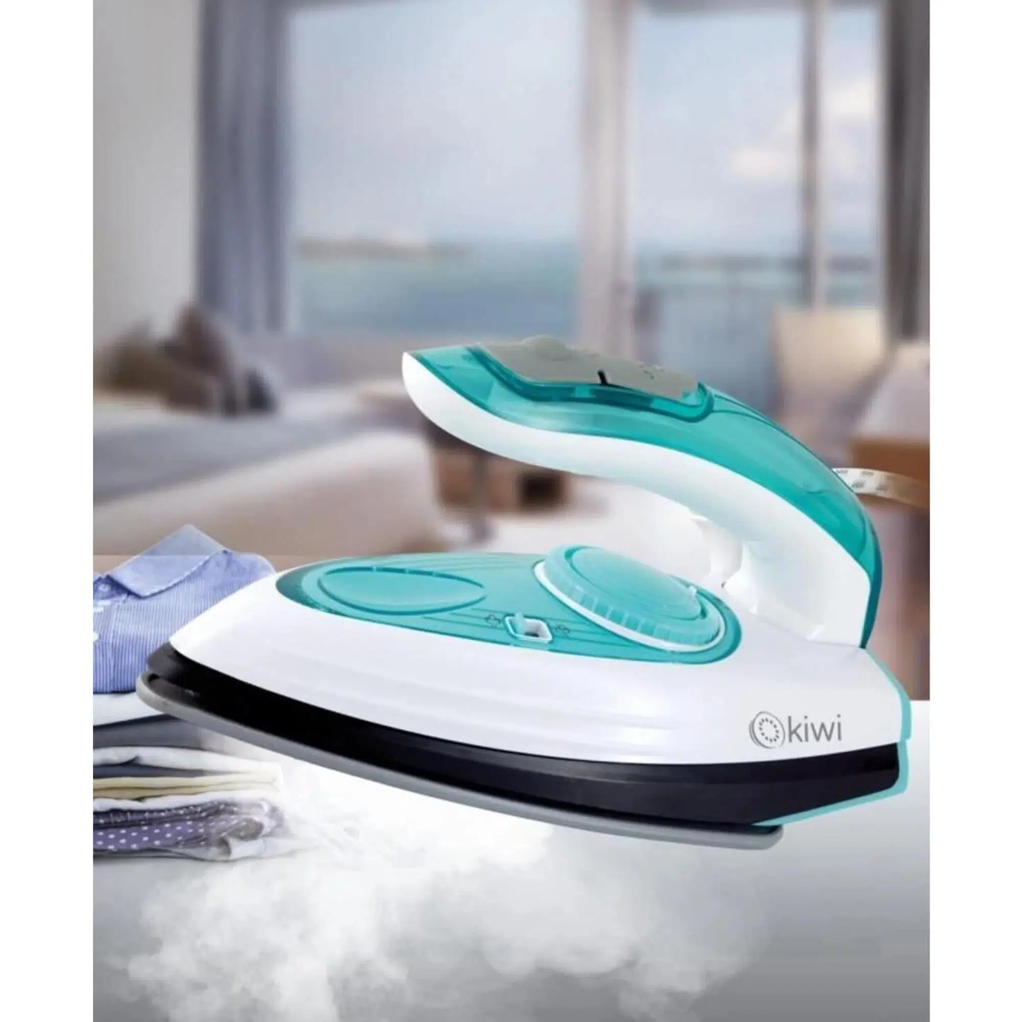 Kiwi KSI-6317 Seyahat Tipi Buharlı Ütü Seramik Kaplama Taban Mavi Kiwi KSI-6317 Seyahat Tipi Buharlı Ütü Seramik Kaplama Taban Mavi