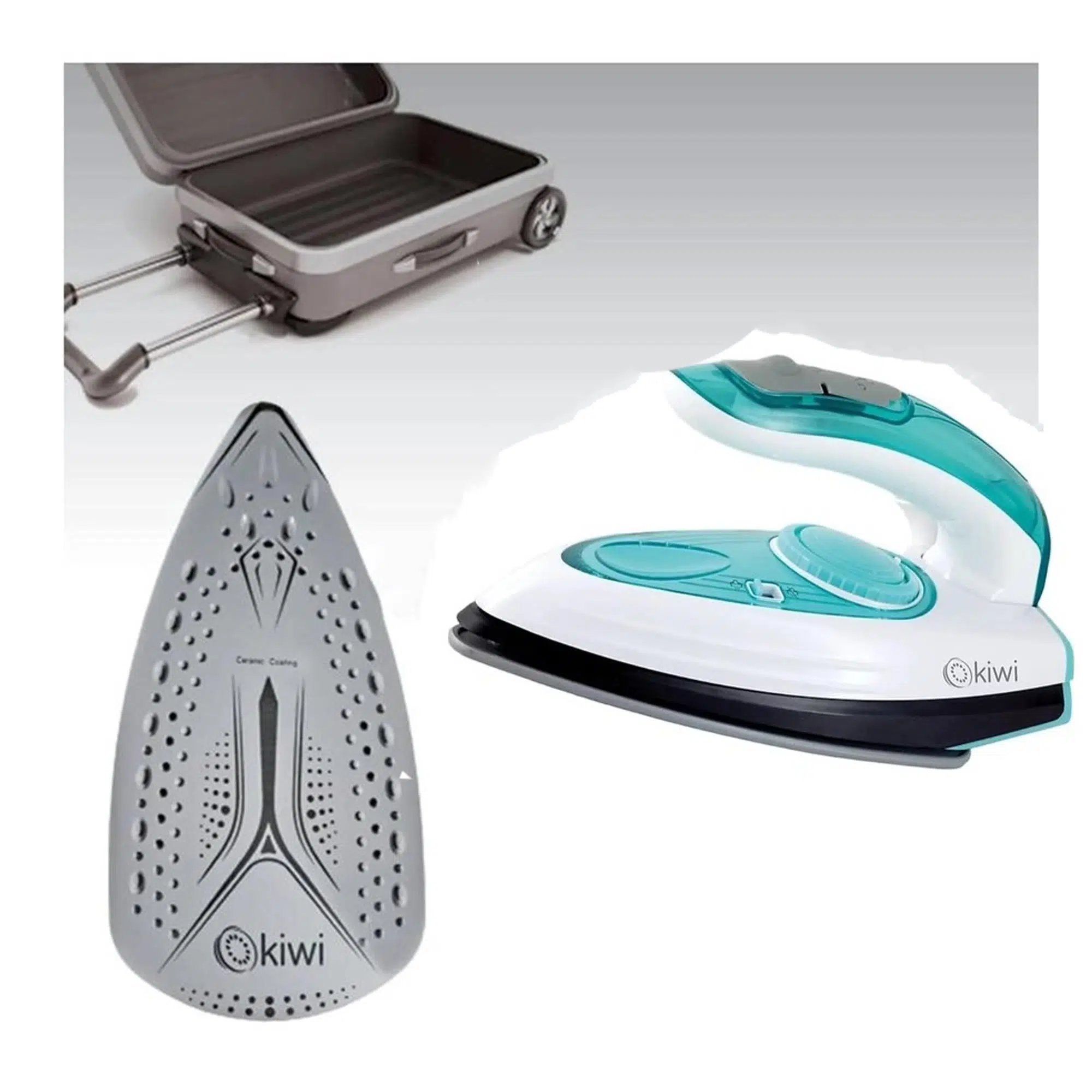 Kiwi KSI-6317 Seyahat Tipi Buharlı Ütü Seramik Kaplama Taban Mavi Kiwi KSI-6317 Seyahat Tipi Buharlı Ütü Seramik Kaplama Taban Mavi