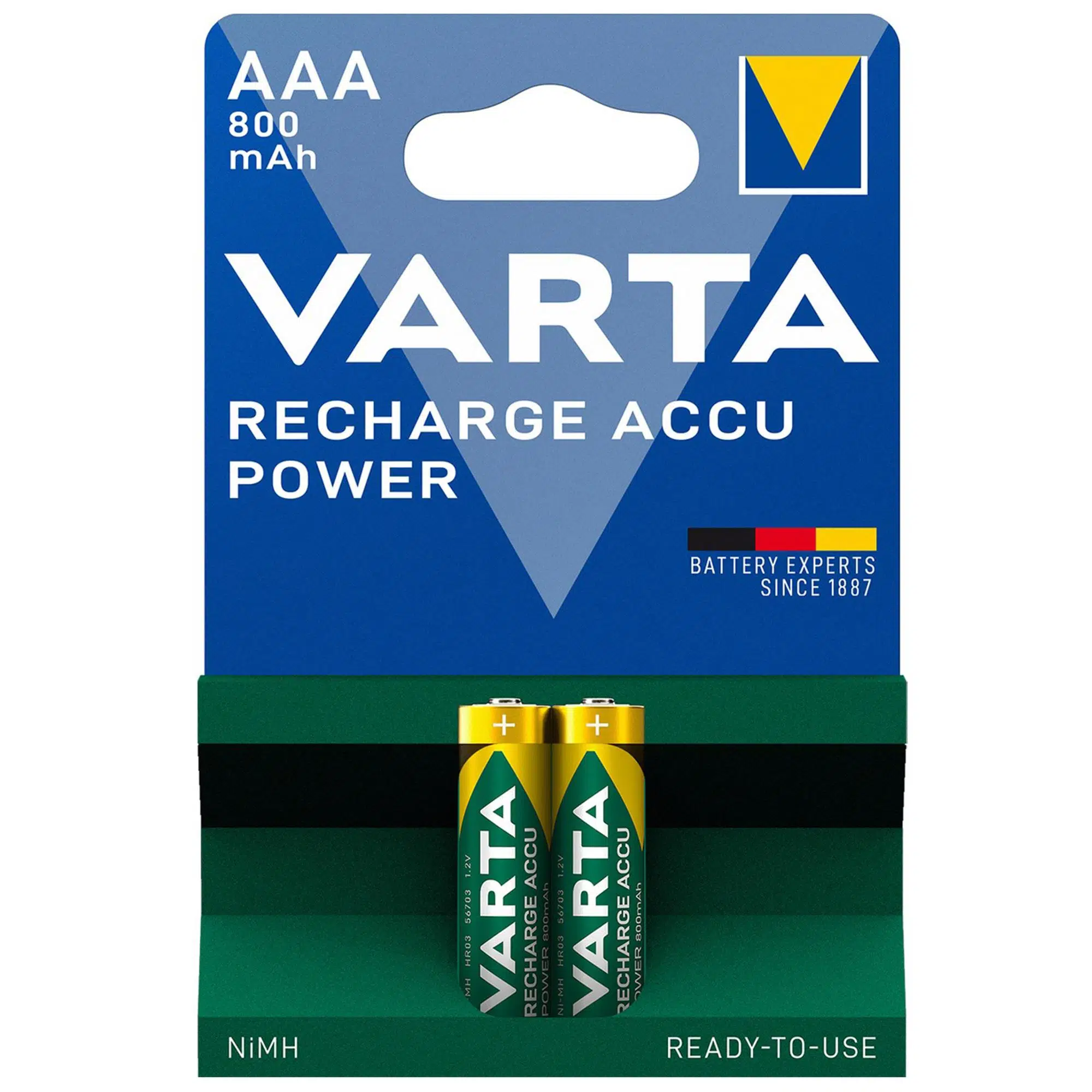 Varta 800mAh AAA Şarj Edilebilir İnce Kalem Pil 2Li Şarjlı Pil