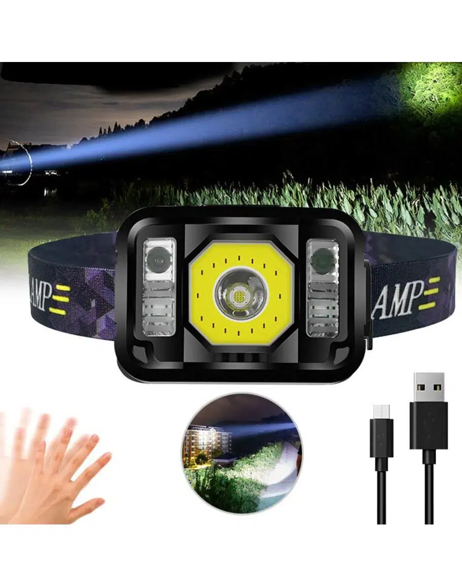 Watton Wt-024 Şarjlı Kafa Lambası Sensörlü Sinyalli Powerled Sinyal Led